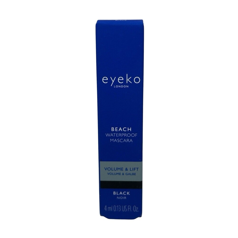 NEW Eyeko Beach Waterproof Mascara BLACK Noir Volume & Lift Travel Mini 4ml